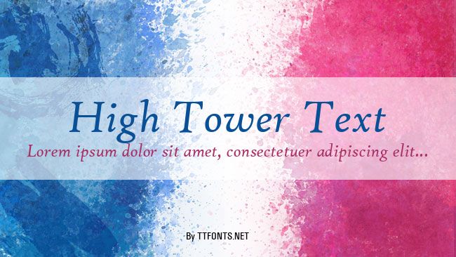 High Tower Text example